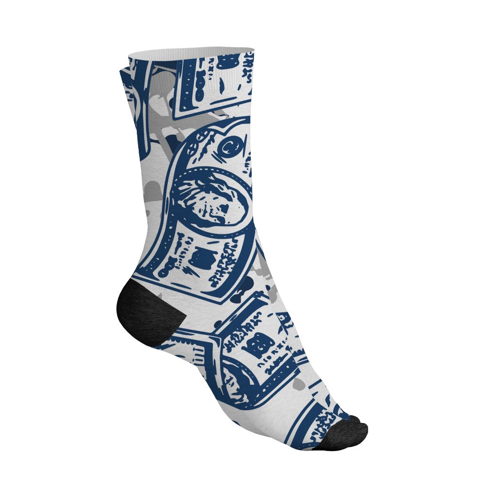 AJ 12 French Blue.NastyJamz Socks Match.Easy Money 3D