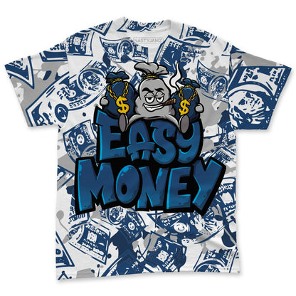 French-Blue-12s-NastyJamz-T-Shirt-Match-Easy-Money-All-Over-Print