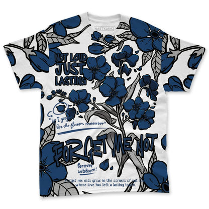 French-Blue-12s-NastyJamz-T-Shirt-Match-Forget-Me-Not-All-Over-Print-Bloom