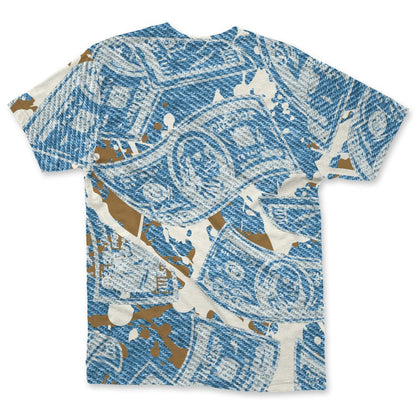 Denim-Worn-Blue-4s-NastyJamz-T-Shirt-Match-Easy-Money-3D-All-Over-Print