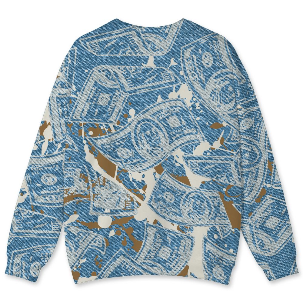 Denim-Worn-Blue-4s-NastyJamz-Sweatshirt-Match-Easy-Money-3D-All-Over-Print