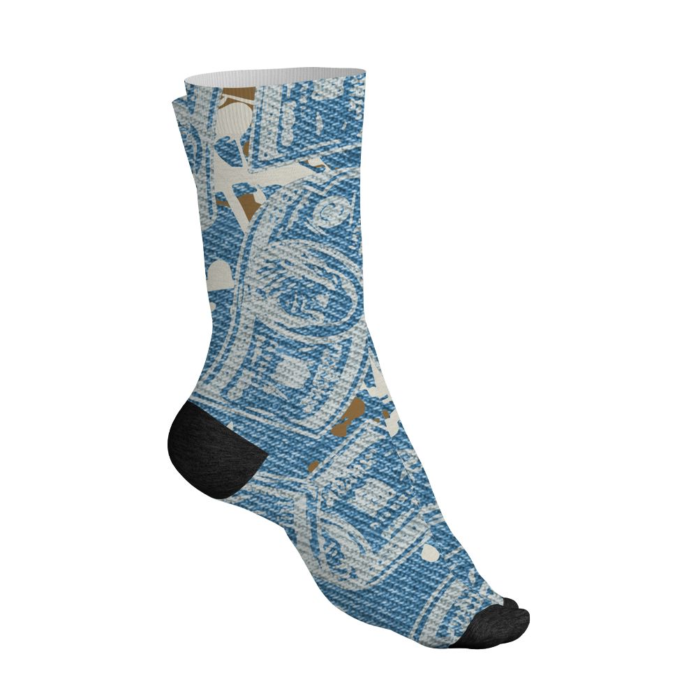 Denim-Worn-Blue-4s-NastyJamz-Socks-Match-Easy-Money-3D-All-Over-Print