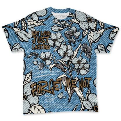 Denim-Worn-Blue-4s-NastyJamz-T-Shirt-Match-Forget-Me-Not-All-Over-Print-Bloom