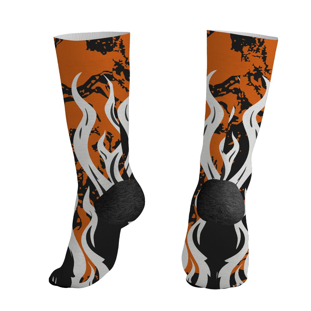 AJ 1 Shattered Backboard.NastyJamz Socks Match.23 Burning Fire 3D