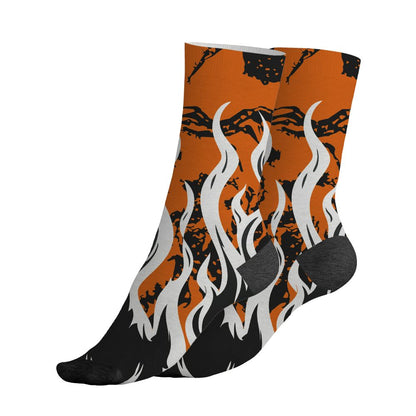 AJ 1 Shattered Backboard.NastyJamz Socks Match.23 Burning Fire 3D
