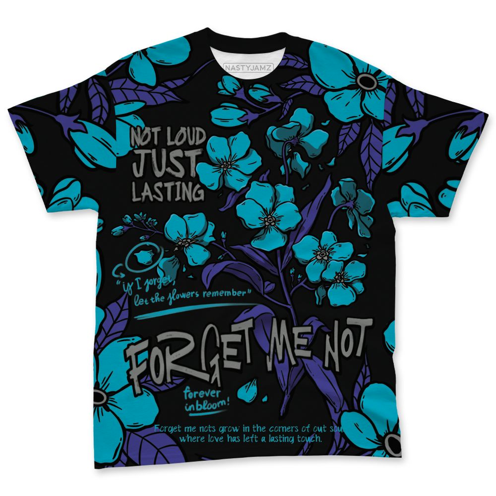 Aqua-8s-NastyJamz-T-Shirt-Match-Forget-Me-Not-All-Over-Print-Bloom