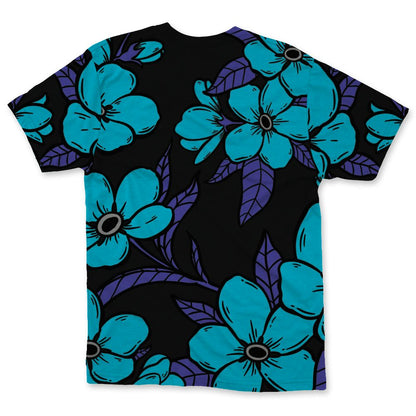 Aqua-8s-NastyJamz-T-Shirt-Match-Forget-Me-Not-All-Over-Print-Bloom
