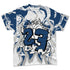 French-Blue-12s-NastyJamz-T-Shirt-Match-23-Burning-Fire-All-Over-Print