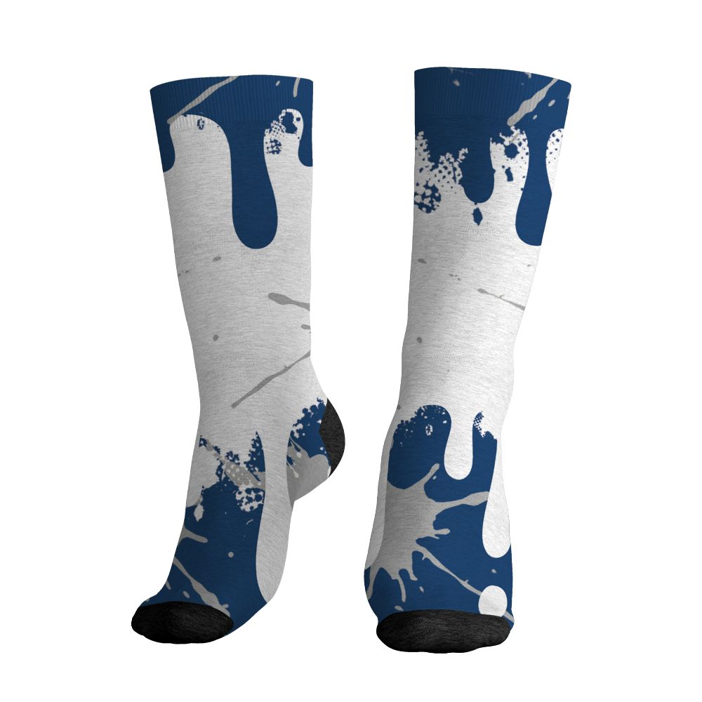 AJ 12 French Blue.NastyJamz Socks Match.Become Different 3D