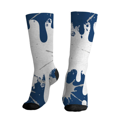 AJ 12 French Blue.NastyJamz Socks Match.Become Different 3D