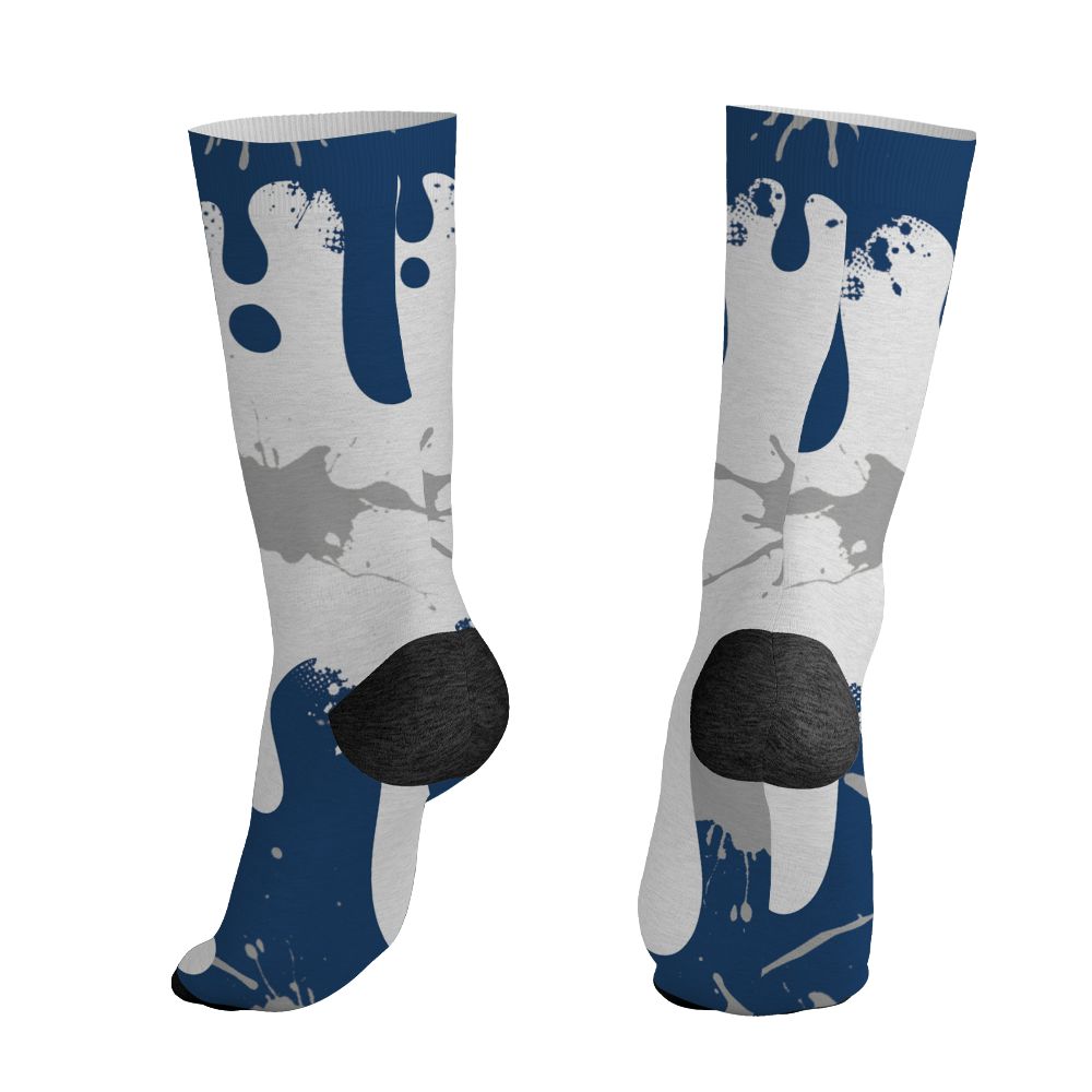 AJ 12 French Blue.NastyJamz Socks Match.Become Different 3D