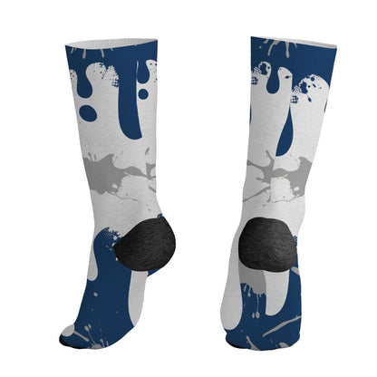 AJ 12 French Blue.NastyJamz Socks Match.Become Different 3D