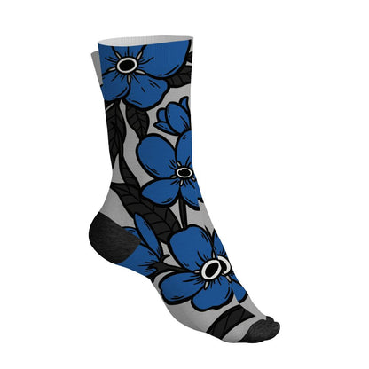 AM 95 Blue Spark NastyJamz Socks Match Forget Me Not All-Over Print Bloom