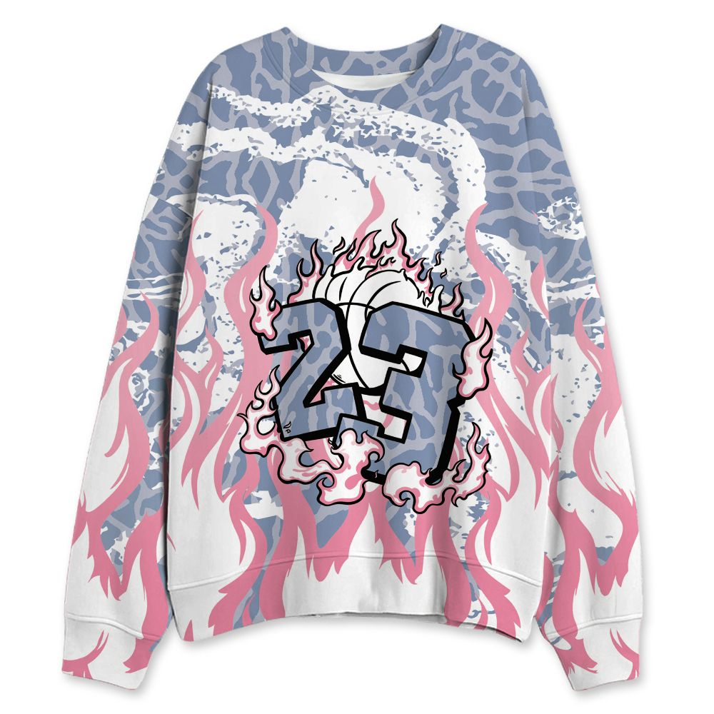 Cobalt-Bliss-3s-NastyJamz-Sweatshirt-Match-23-Burning-Fire-3D-All-Over-Print