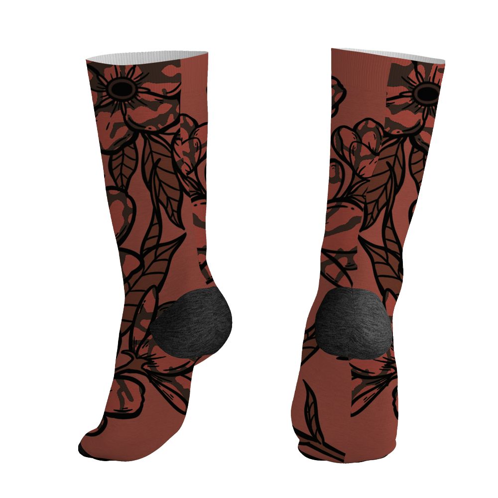 Spizike Canyon Rust NastyJamz Socks Match Forget Me Not All-Over Print Bloom