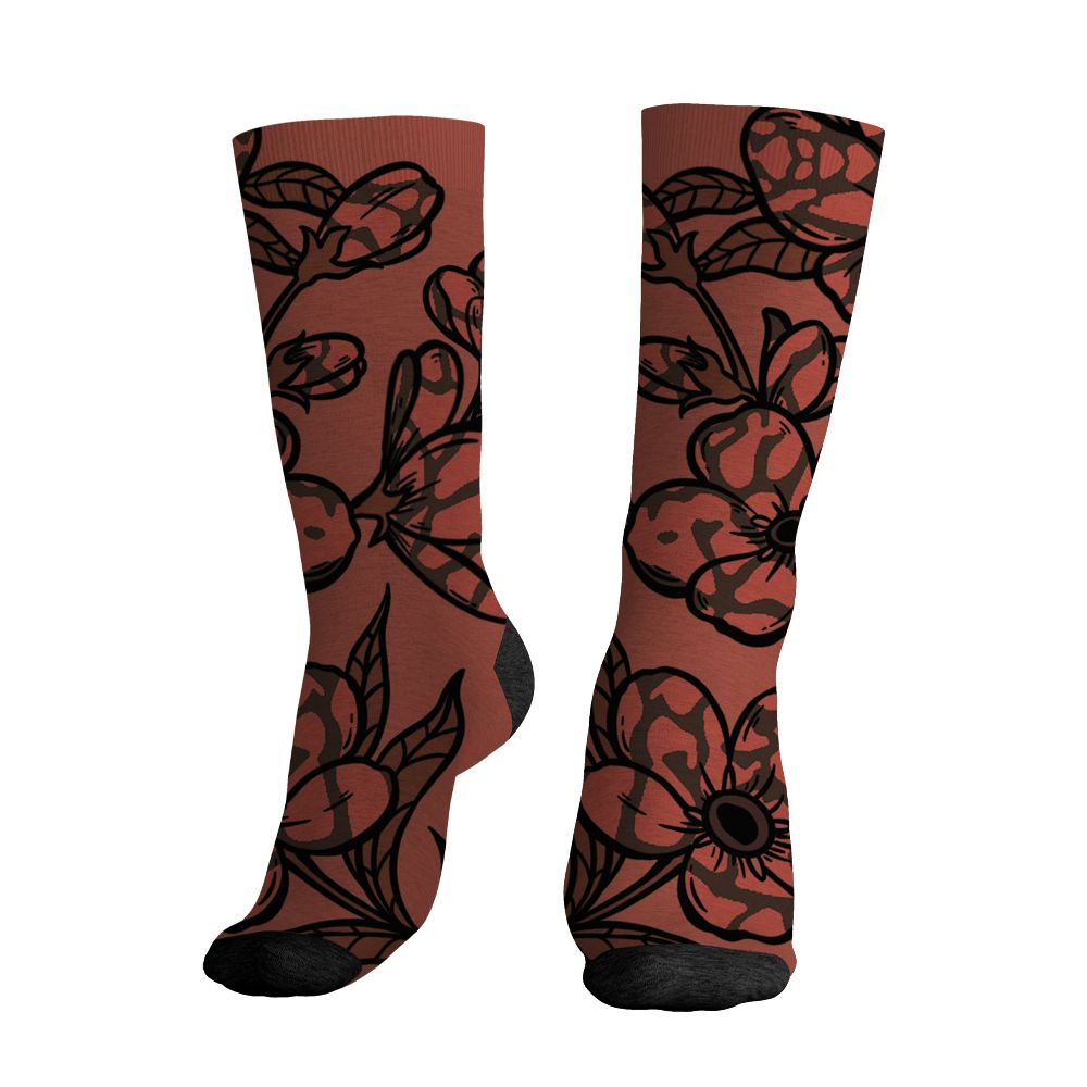 Spizike Canyon Rust NastyJamz Socks Match Forget Me Not All-Over Print Bloom