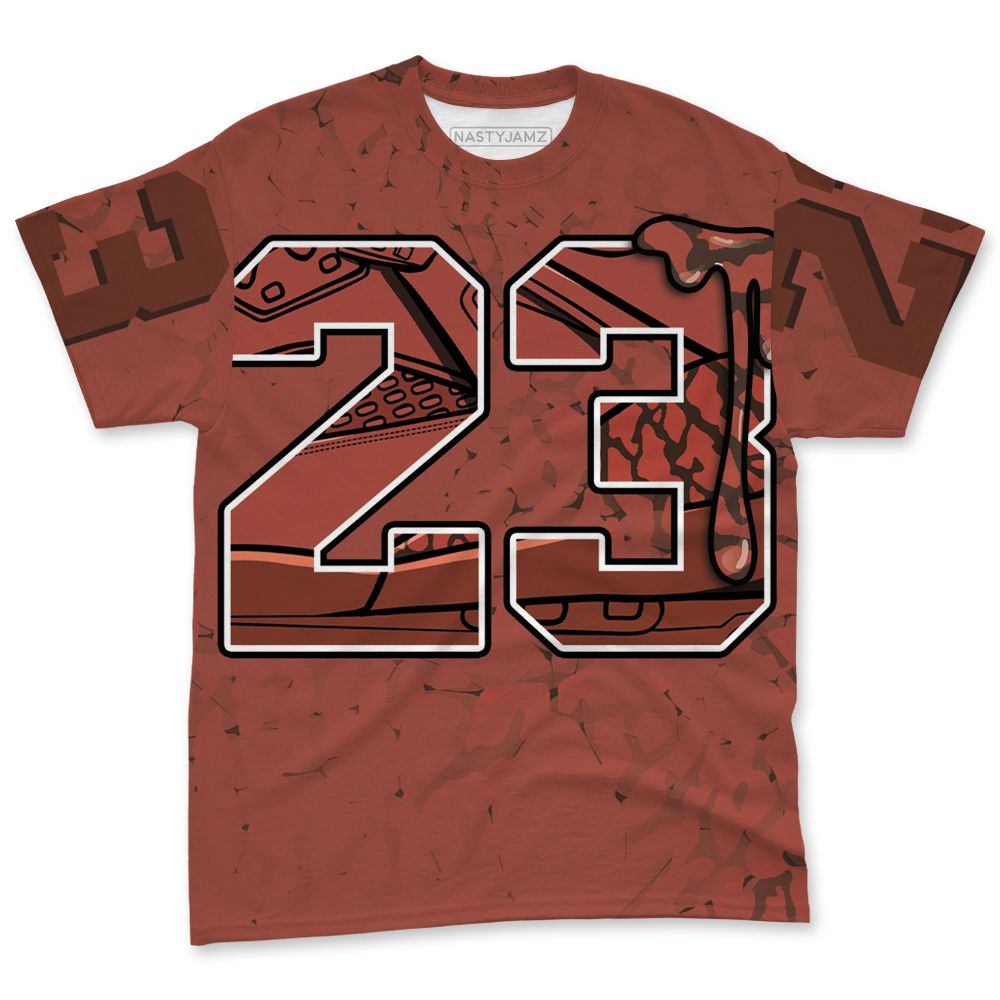 Spizike-Canyon-Rust-NastyJamz-T-Shirt-Match-23-Sneaker-3D-All-Over-Print