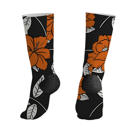 AJ 1 Shattered Backboard.NastyJamz Socks Match.23 Floral 3D Flower