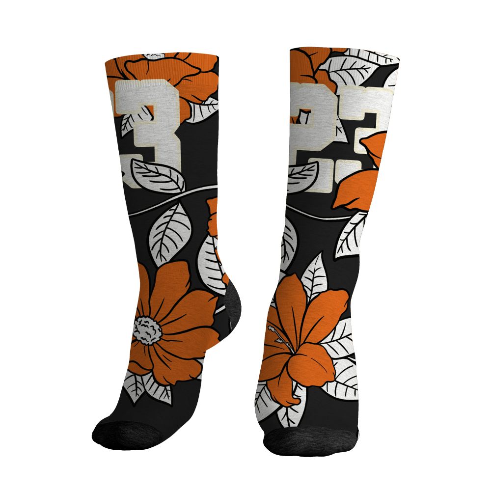 AJ 1 Shattered Backboard.NastyJamz Socks Match.23 Floral 3D Flower