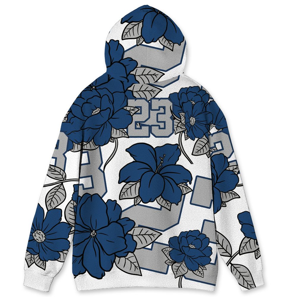 French-Blue-12s-NastyJamz-Hoodie-Match-23-Floral-All-Over-Print-Flower