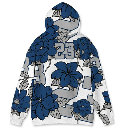 French-Blue-12s-NastyJamz-Hoodie-Match-23-Floral-All-Over-Print-Flower