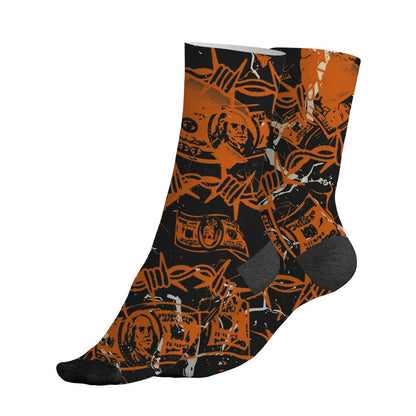 AJ 1 Shattered Backboard.NastyJamz Socks Match.Tough People Never Fall 3D