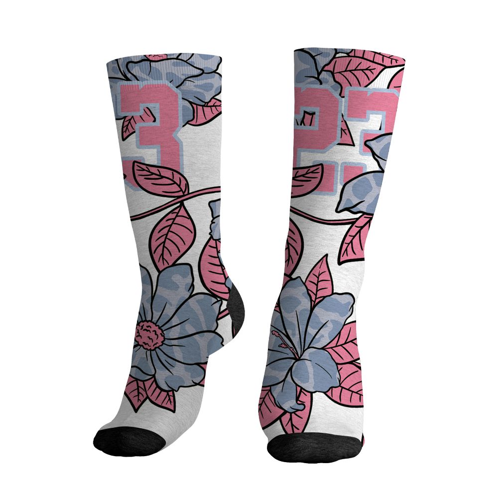 Cobalt-Bliss-3s-NastyJamz-Socks-Match-23-Floral-3D-All-Over-Print-Flower
