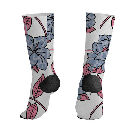 Cobalt-Bliss-3s-NastyJamz-Socks-Match-23-Floral-3D-All-Over-Print-Flower