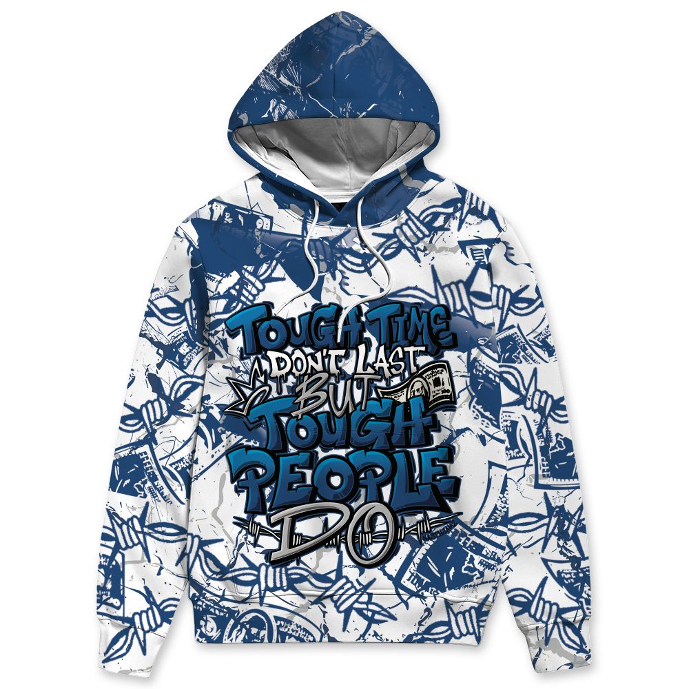 French-Blue-12s-NastyJamz-Hoodie-Match-Tough-People-Never-Fall-All-Over-Print