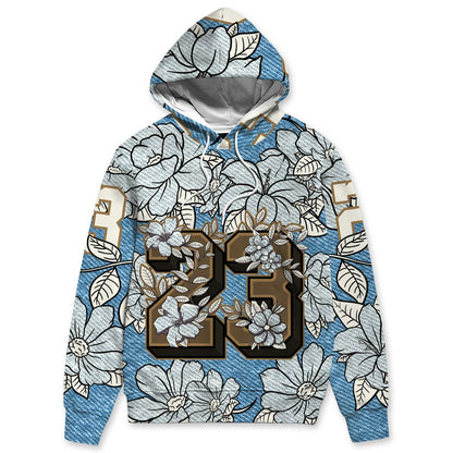 Denim-Worn-Blue-4s-NastyJamz-Hoodie-Match-23-Floral-3D-All-Over-Print-Flower