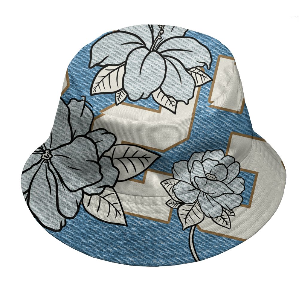 Denim-Worn-Blue-4s-NastyJamz-Bucket-Hat-Match-23-Floral-All-Over-Print-Flower