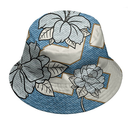 Denim-Worn-Blue-4s-NastyJamz-Bucket-Hat-Match-23-Floral-All-Over-Print-Flower