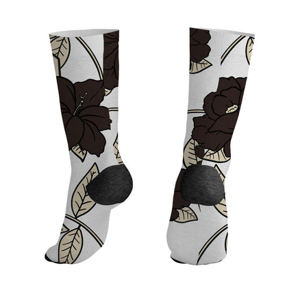 Black-Collective-5s-NastyJamz-Socks-Match-23-Floral-3D-All-Over-Print-Flower