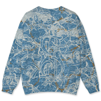 Denim-Worn-Blue-4s-NastyJamz-Sweatshirt-Match-Tough-People-Never-Fall-3D-All-Over-Print