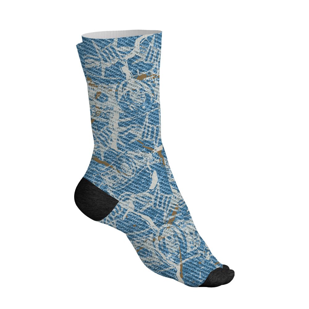 Denim-Worn-Blue-4s-NastyJamz-Socks-Match-Tough-People-Never-Fall-3D-All-Over-Print