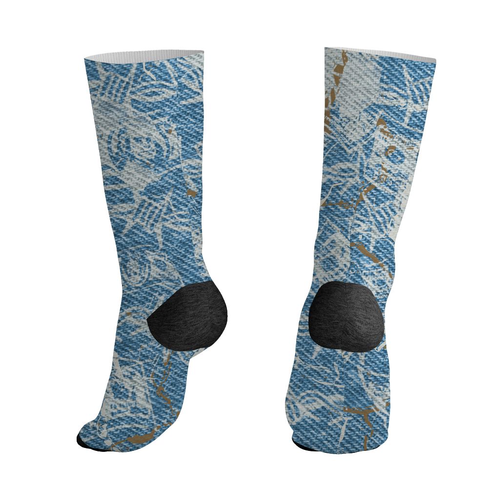 Denim-Worn-Blue-4s-NastyJamz-Socks-Match-Tough-People-Never-Fall-3D-All-Over-Print