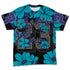 Aqua-8s-NastyJamz-T-Shirt-Match-23-Floral-3D-All-Over-Print-Flower
