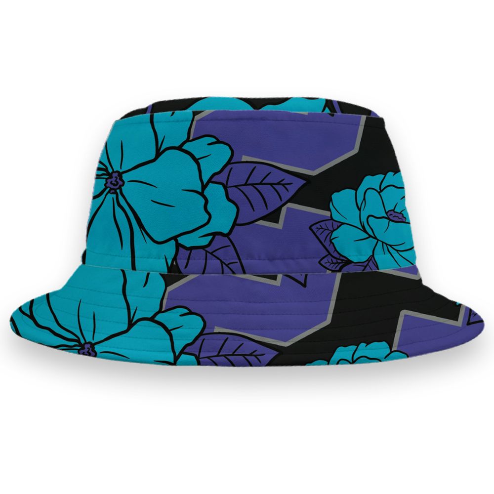 Aqua-8s-NastyJamz-Bucket-Hat-Match-23-Floral-All-Over-Print-Flower
