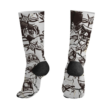 Black-Collective-5s-NastyJamz-Socks-Match-Tough-People-Never-Fall-3D-All-Over-Print