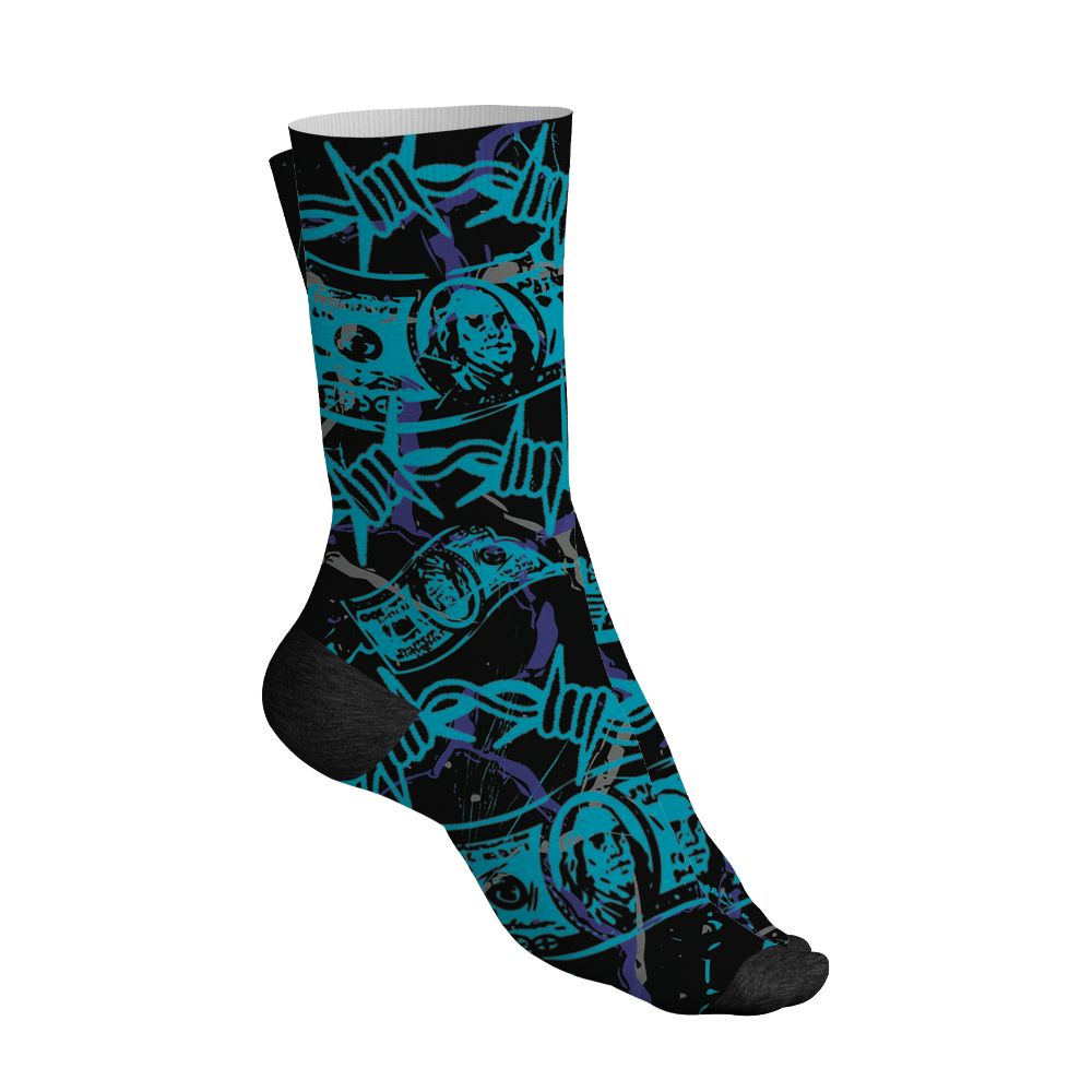 Aqua-8s-NastyJamz-Socks-Match-Tough-People-Never-Fall-3D-All-Over-Print