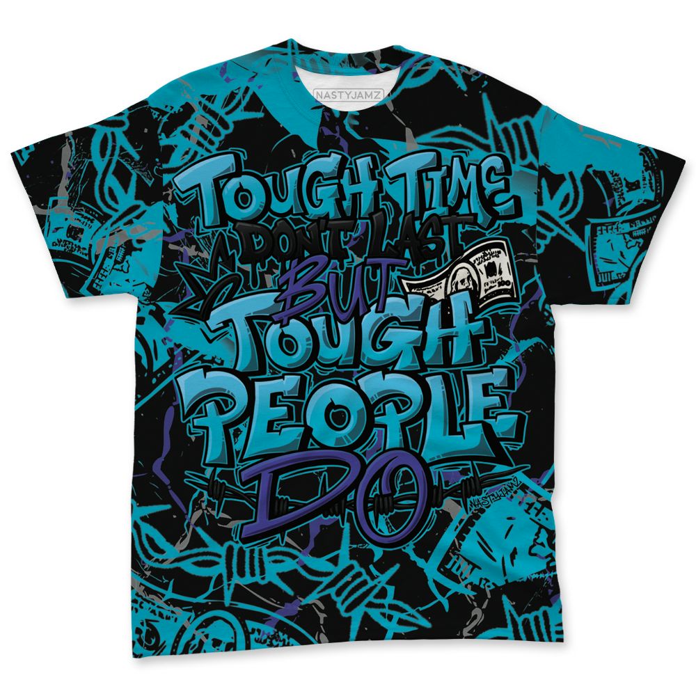 Aqua-8s-NastyJamz-T-Shirt-Match-Tough-People-Never-Fall-3D-All-Over-Print