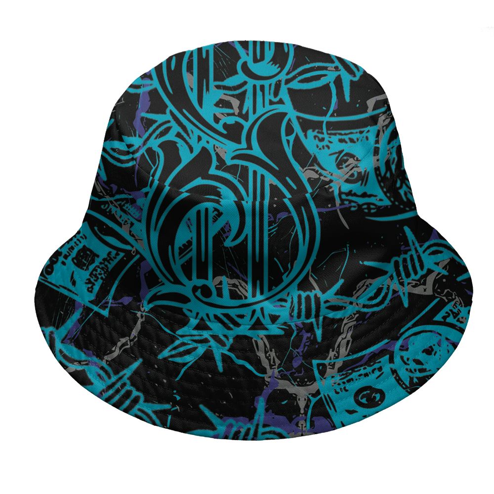 Aqua-8s-NastyJamz-Bucket-Hat-Match-Tough-People-Never-Fall-All-Over-Print