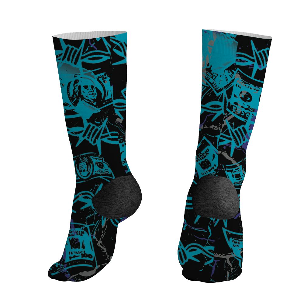 Aqua-8s-NastyJamz-Socks-Match-Tough-People-Never-Fall-3D-All-Over-Print