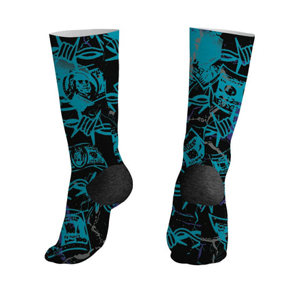 Aqua-8s-NastyJamz-Socks-Match-Tough-People-Never-Fall-3D-All-Over-Print