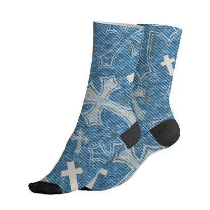 Denim-Worn-Blue-4s-NastyJamz-Socks-Match-God-Got-Me-3D-All-Over-Print