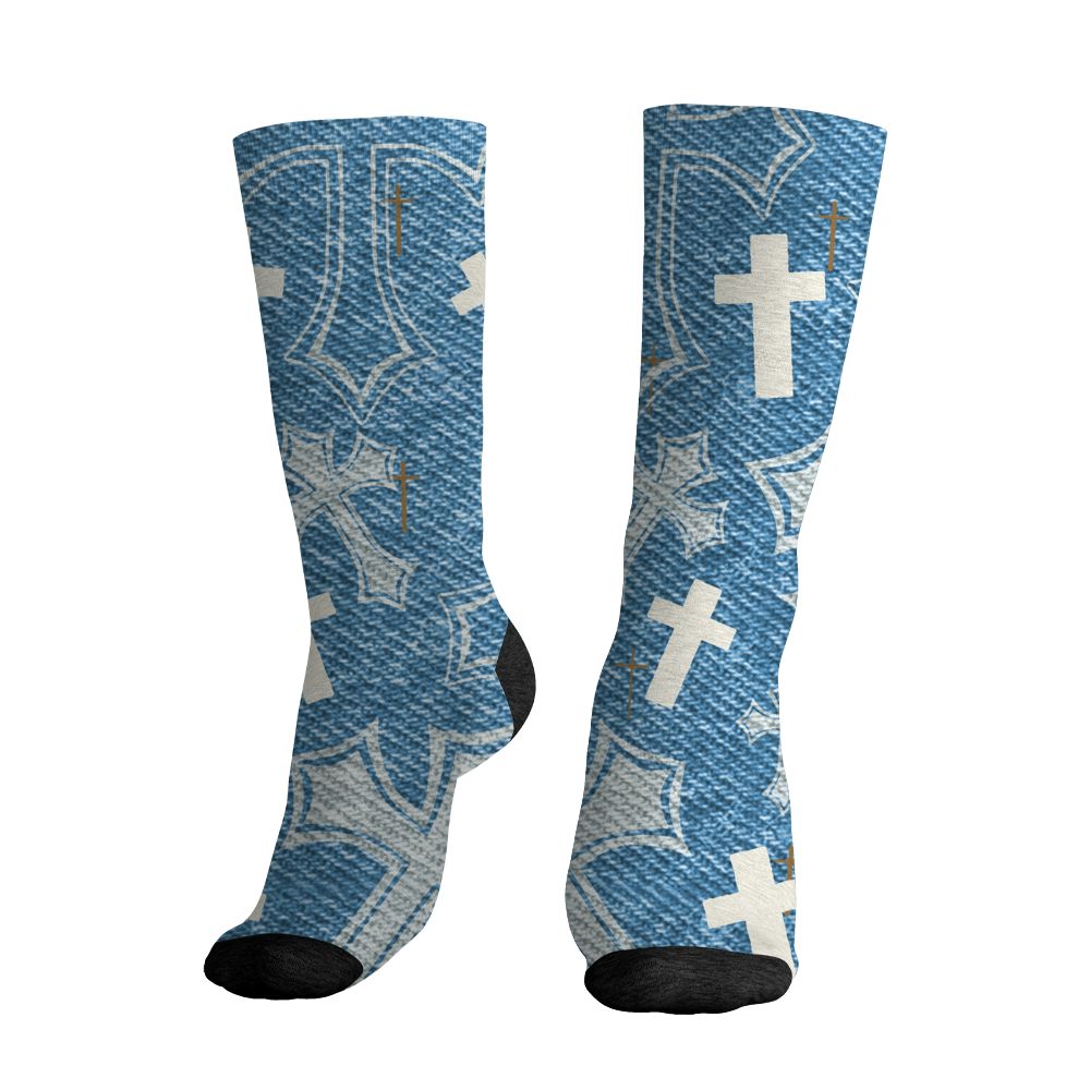 Denim-Worn-Blue-4s-NastyJamz-Socks-Match-God-Got-Me-3D-All-Over-Print