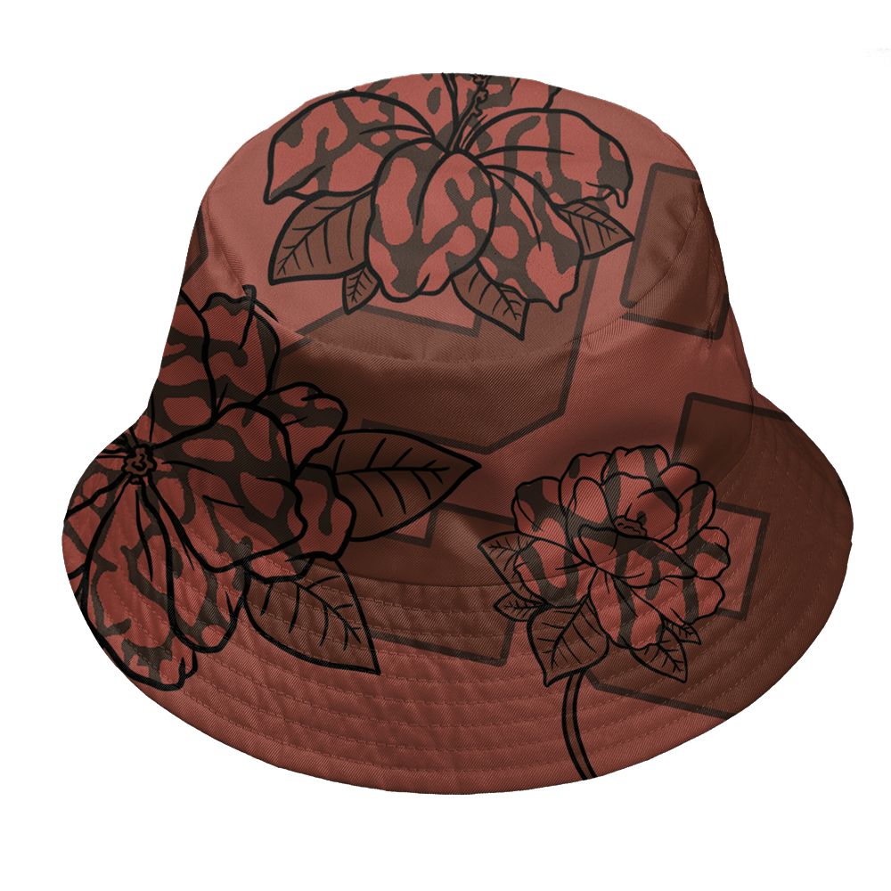 Spizike-Canyon-Rust-NastyJamz-Bucket-Hat-Match-23-Floral-All-Over-Print-Flower