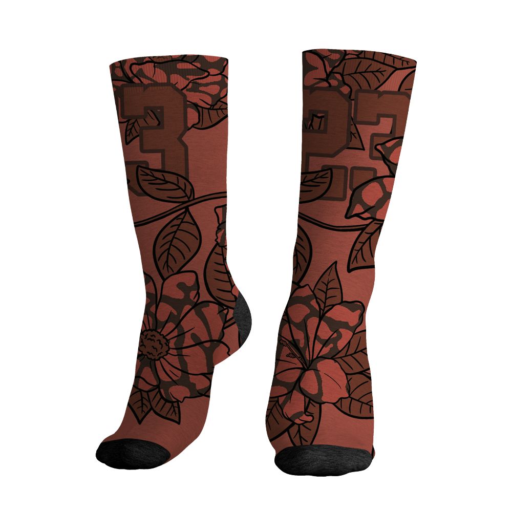 Spizike-Canyon-Rust-NastyJamz-Socks-Match-23-Floral-3D-All-Over-Print-Flower