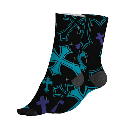 Aqua-8s-NastyJamz-Socks-Match-God-Got-Me-3D-All-Over-Print
