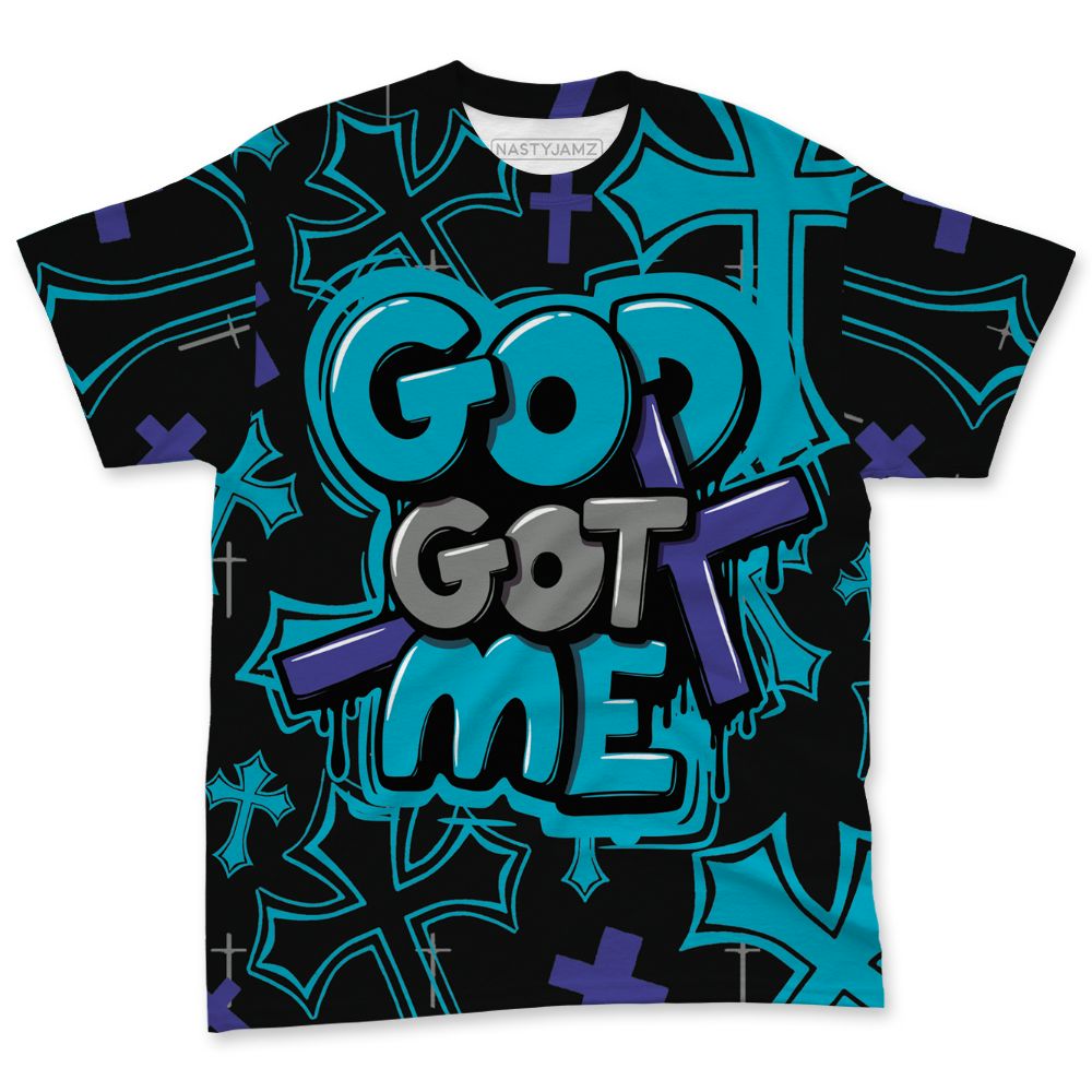 Aqua-8s-NastyJamz-T-Shirt-Match-God-Got-Me-3D-All-Over-Print